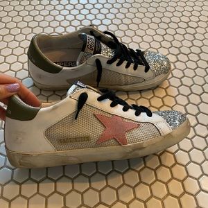 Golden Goose Superstar Glitter Sneaker size 39